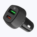 Car Charger with Dual output Port (USB + Type C)-ZEB-CC38