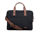 Rush Laptop Messenger Bag- Black