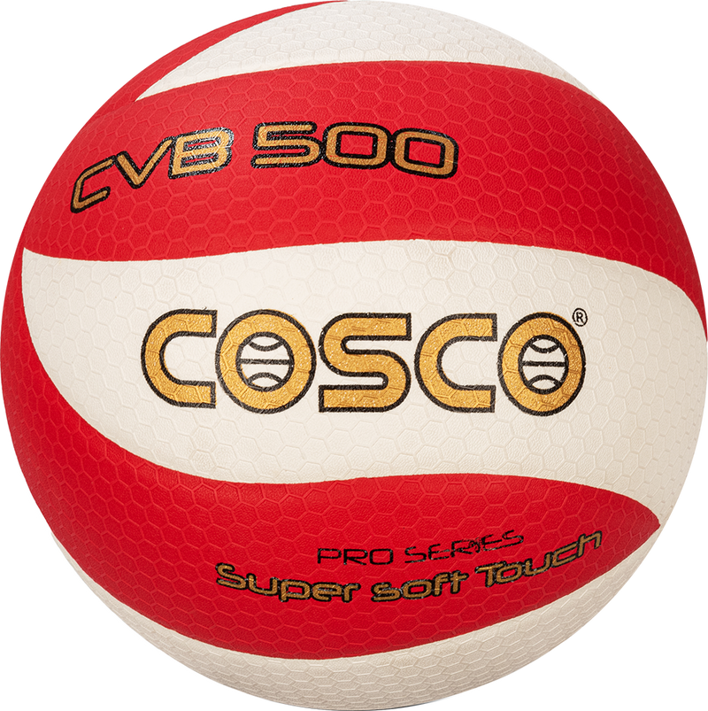 Cosco PU microfibre thermobonded volley ball Red