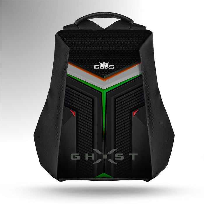 GODS Ghost X Flag Anti Theft 15.6 inch Polyester Laptop Tech Backpack(25 Ltrs, Black)