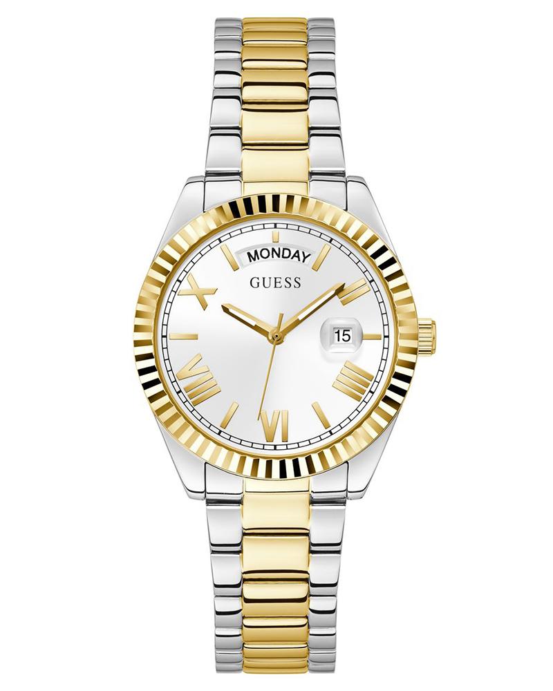 GUESS Stainless Steel Analog White Dial Women's Watch