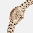 GUESS Women's Stainless Steel Analog Rose Gold Dial Women's Watch