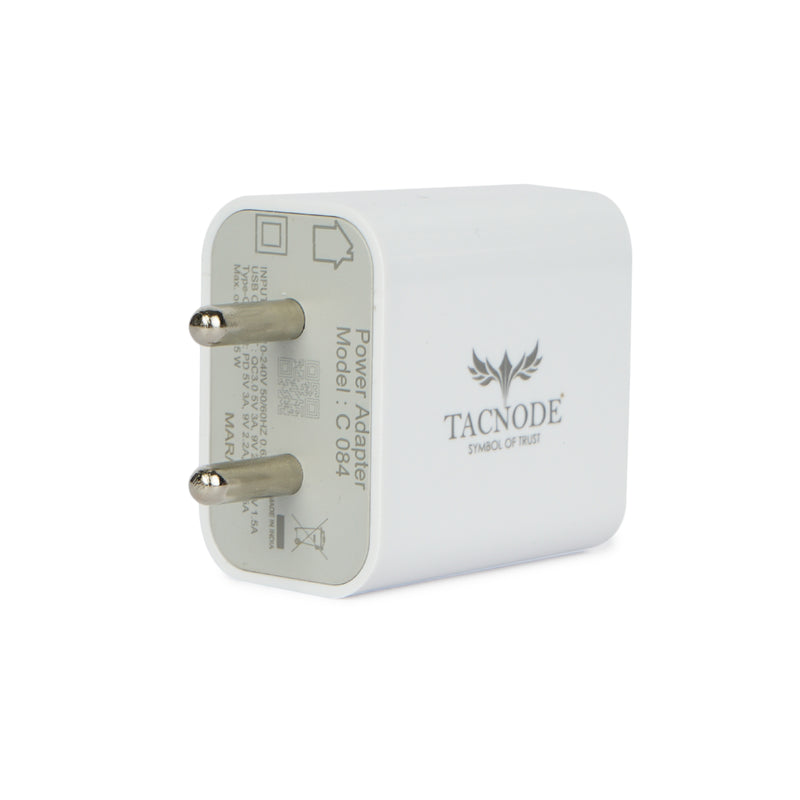 Tacnode 25 Watt High Quality Super fast usb & C Port Home Charger