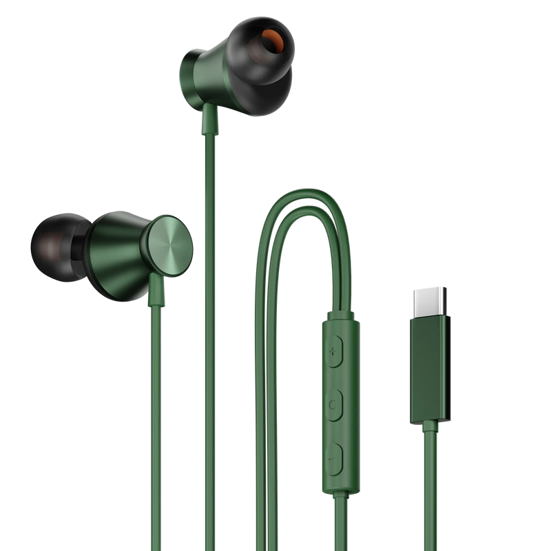 Nova Universal Type-C Earphones with Metallic Built Earbuds