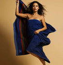 Osia Eco Friendly Pure 100% Bamboo Silk Luxury Bath Towel (Ocean Slate Blue) | Ultra-Soft, 3X Absorbent, Quick Dry, 70x150 CM