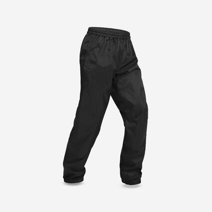 Men Compact Rain Pant with Ankle Zip Black