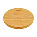 Olive 15W Round Wireless Bamboo Charger