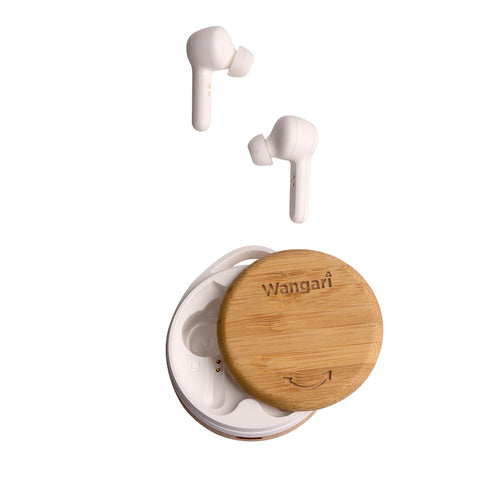 Cherry Bamboo Wireless Earbuds