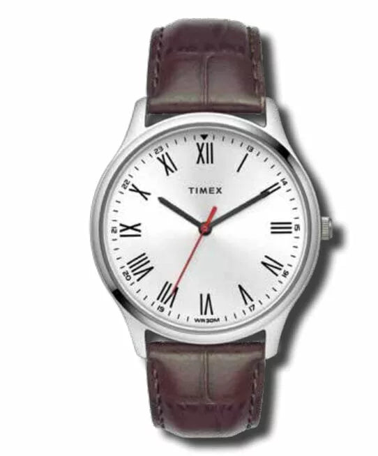 Timex Wrist Watch Brown Leather Strap TW00ZR411