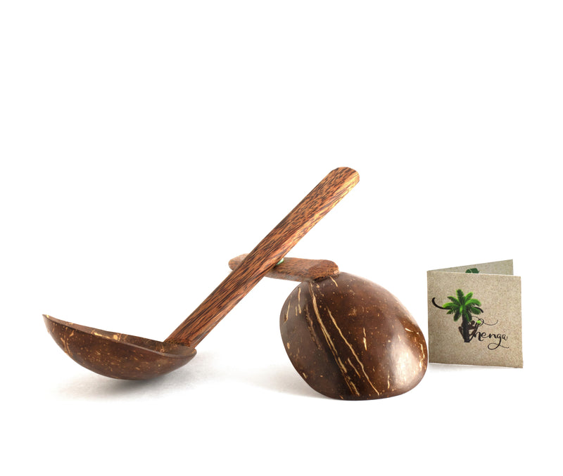 Natural Handmade Coconut Shell Serving Spoon | Eco-Friendly