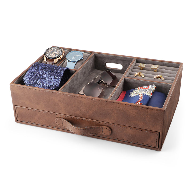 The Leather Craft - Organizer with Drawer