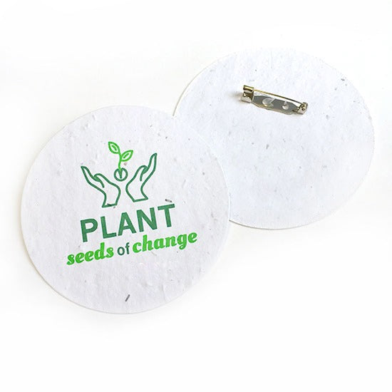 Eco Plantable Button Badges (MOQ 250)