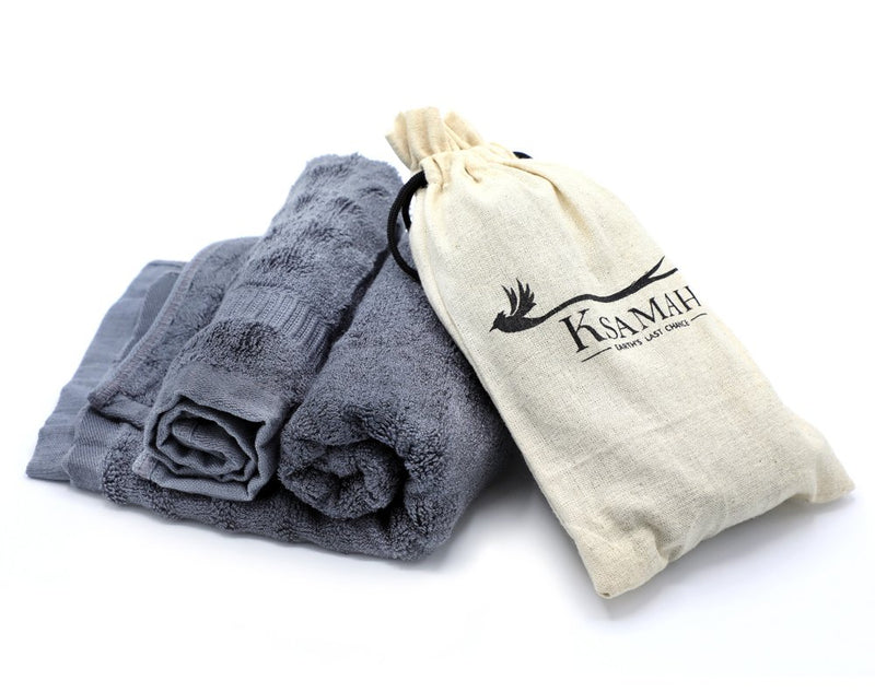 Ecological Bamboo Towel Set (set of 2-Fitness/Hand & Face size)