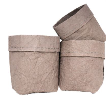 Storage Wrinkled paper sacks – coffee brown (set of 3)