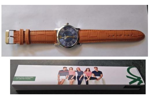 UCB Wrist Watch – Brown Strip