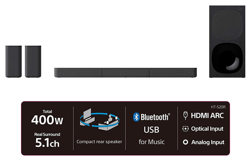 5.1ch Home Cinema Soundbar System | HT-S20R