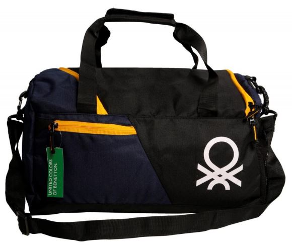 Premium Duffle Bag – Black & Yellow Color