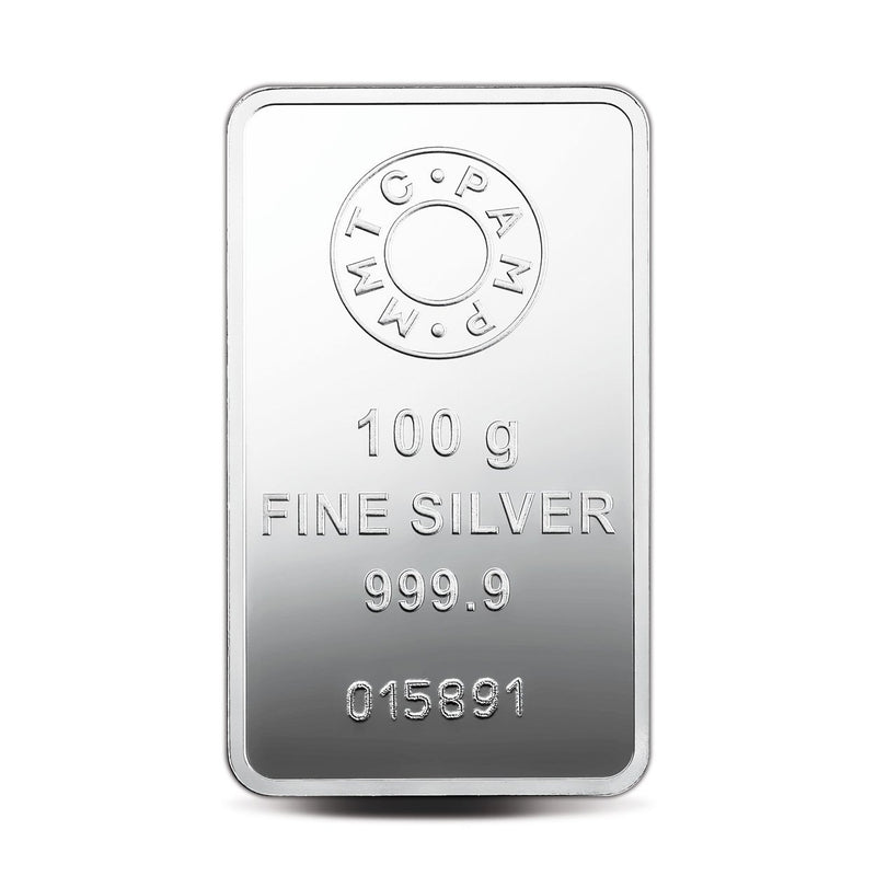 MMTC 100 gm Silver Coin 99.99% purity