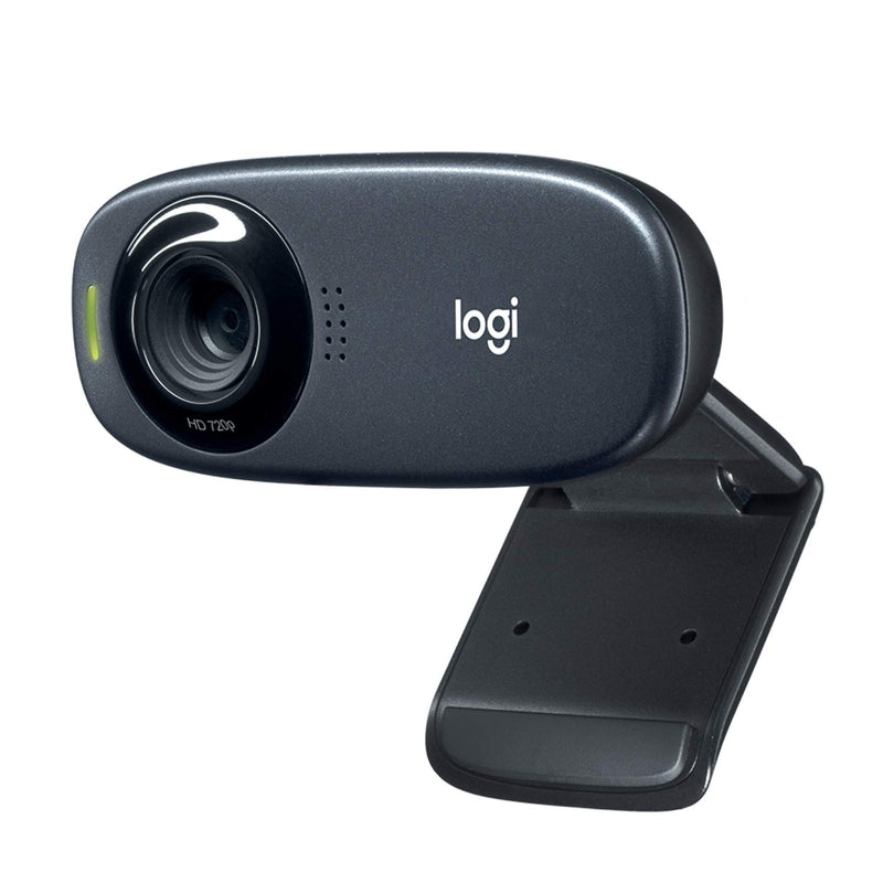 Logitech C310 Digital HD Webcam with Widescreen HD Video Calling, HD Light Correction, Noise-Reducing Mic, for Skype, FaceTime, Hangouts, WebEx, PC/Mac/Laptop/MacBook/Tablet - (Black, HD 720p/30fps)