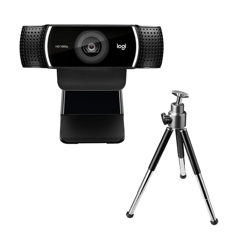 Logitech C922 Pro Stream Webcam, HD 1080p/30fps or HD 720p/60fps, Digital, Hyperfast Streaming, Stereo Audio, HD Light Correction, Autofocus, for YouTube, Twitch, XSplit - Black (960-001090)