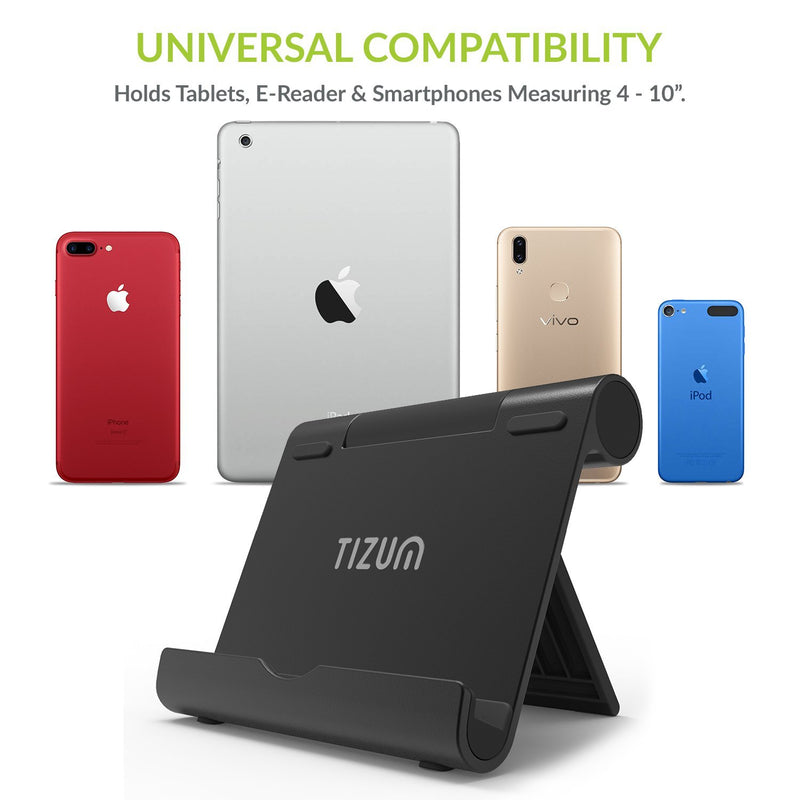 Aluminum Adjustable Foldable Stand for All Smartphones – (Fits 4-13 inch)