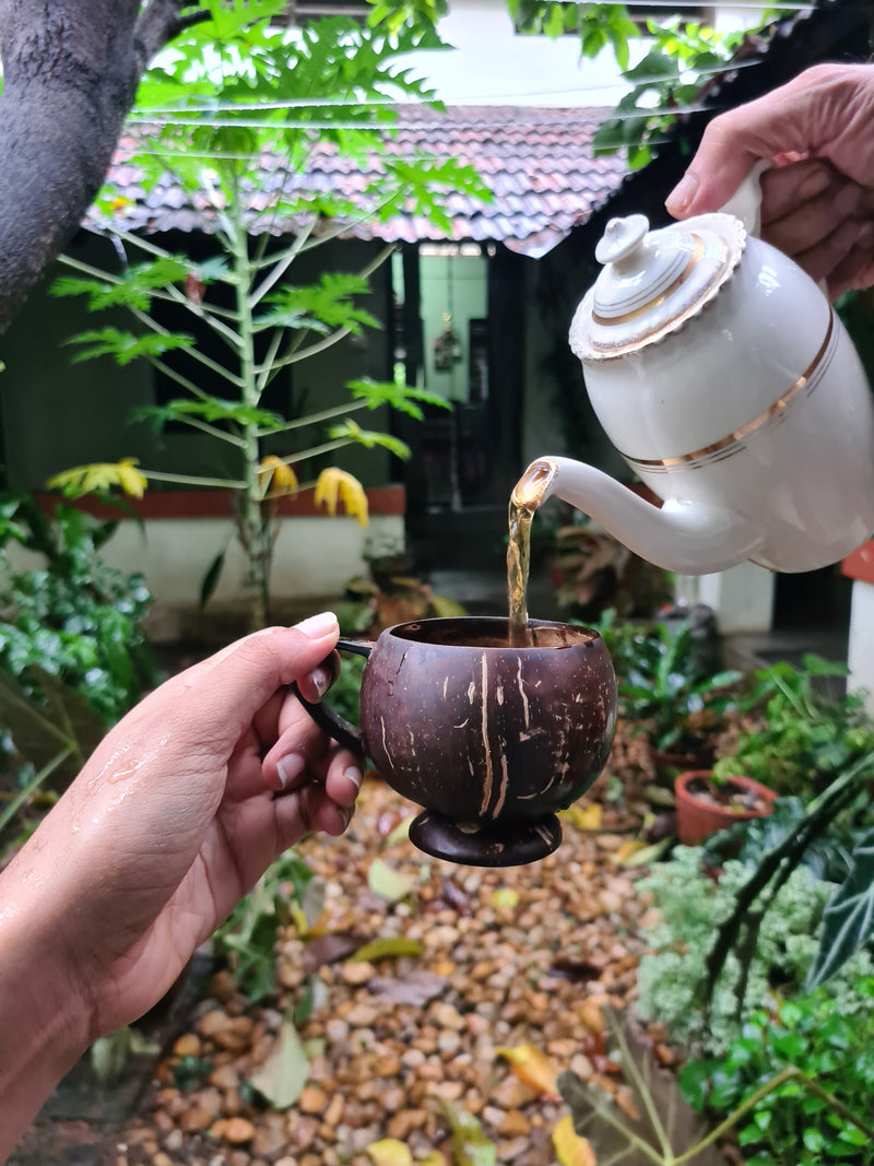 Coconut Teacup - Set of 2 | Idea for hot & cold beverages