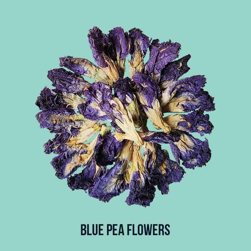Blue Pea Flowers