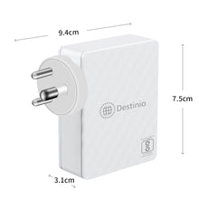 Multifunctional Travel Charger, 4 USB Slots, White, Fast Charging Adapter