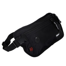 Travel Money Belt, 50 Inches Strap, Black, RFID Secure with Polyester Fabric