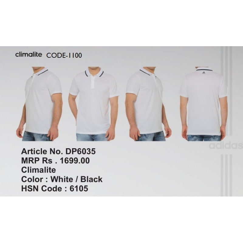 Adidas Tshirt DP6035 WHITE/BLACK CLAIMA LITE