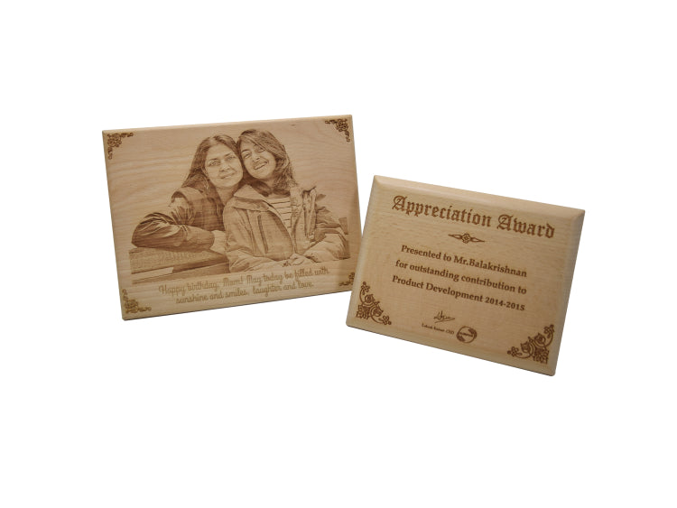 Engraved Wooden Plaque