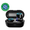 Refurbished - PTron Bassbuds True Wireless Stereo Bass Bluetooth Earbuds With Mic - (Black)