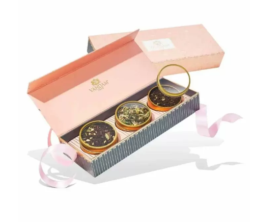 BLUSH Assorted Teas Gift Box - 3 Tin Caddy