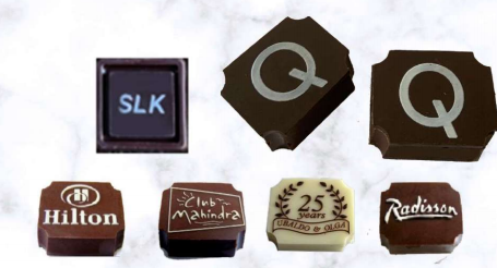 Personalized 3D Logo Embossed Chocolate