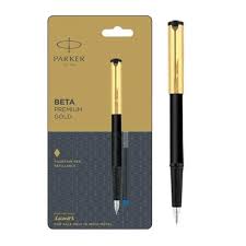 Parker beta premium fourtain pen with gold trim