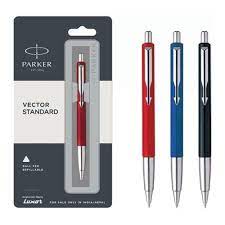 Parker vector standard wall pen with stainless steel trim