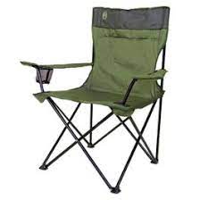 Coleman Polyester Standard Quad Lightweight Camping Chair, Foldable and Portable, for Outdoors Green