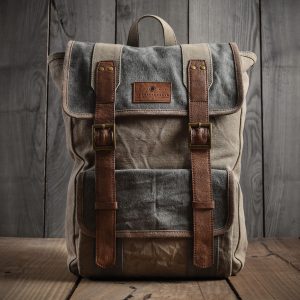FOXTROT BACKPACK: UPCYCLED ECO-FRIENDLY CANVAS BACKPACK FOR MEN & WOMEN
