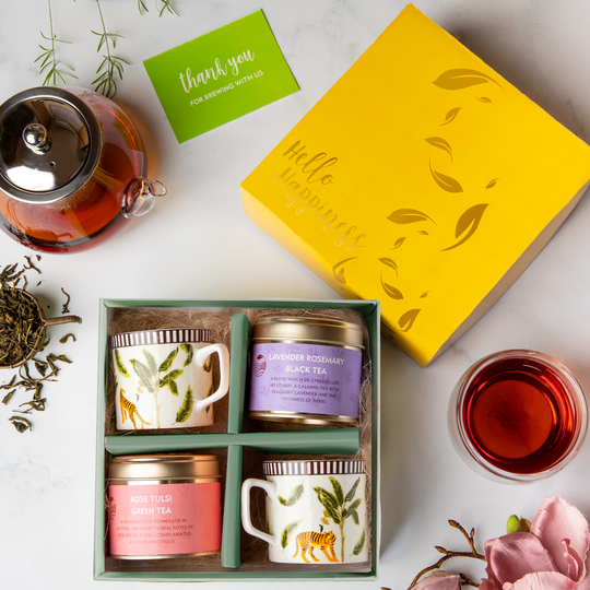 Hello Happiness with Cups - Tea Gift Box
