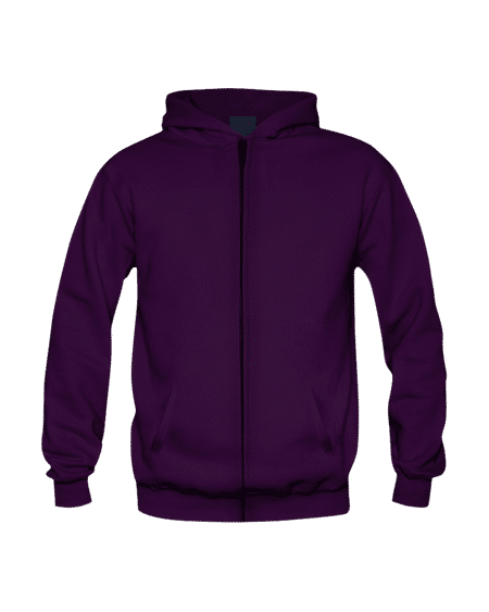 Premium 100% Cotton : Hoodie With Zipper