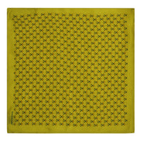 Yellow & Lemon Yellow Silk Pocket Square - Indian At Heart line