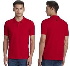 POLY COTTON RED T-SHIRTS