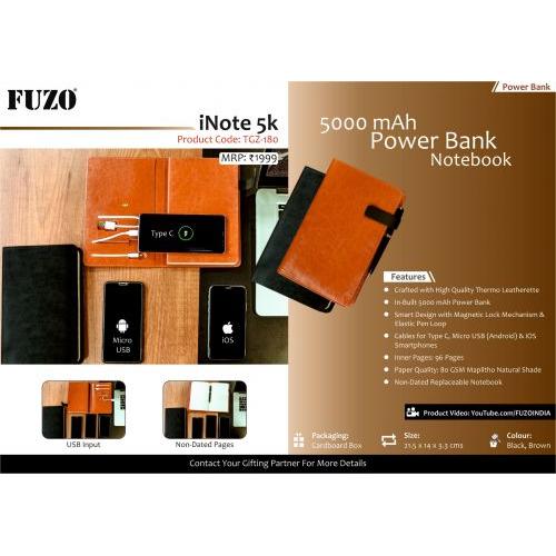 iNote 5k-5000mah power bank notebook