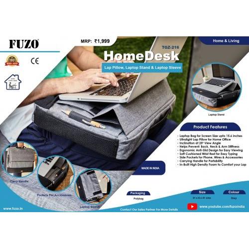 Home desk-Laptop stand, Laptop sleeves, Lap Pillow