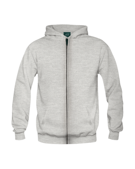 Premium 100% Cotton : Hoodie With Zipper