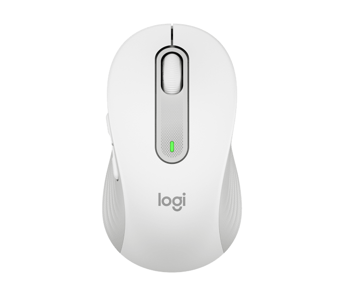 Logitech Signature M650 Wireless Mouse - for Small to Medium Sized Hands, 2-Year Battery, Silent Clicks, Customisable Side Buttons, Bluetooth - Off-White