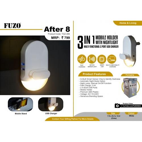 After 8- Mobile holder with night light-3 IN 1
