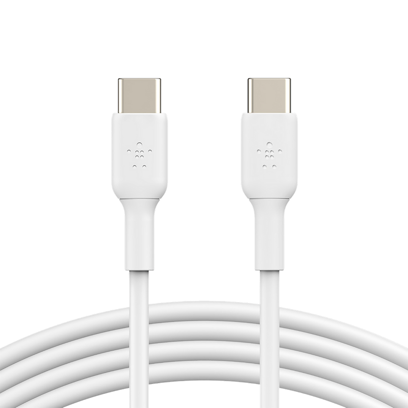 Belkin Boost Charge 1 Meter USB 2.0 (Type-C) to USB 2.0 (Type-C) Power/Charging USB Cable (USB-IF Certified, CAB003bt1MWH, White)