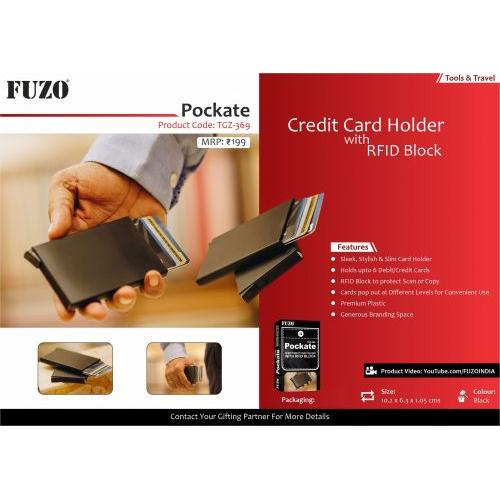 Pockate - Credit Card Hoder with RFID Block