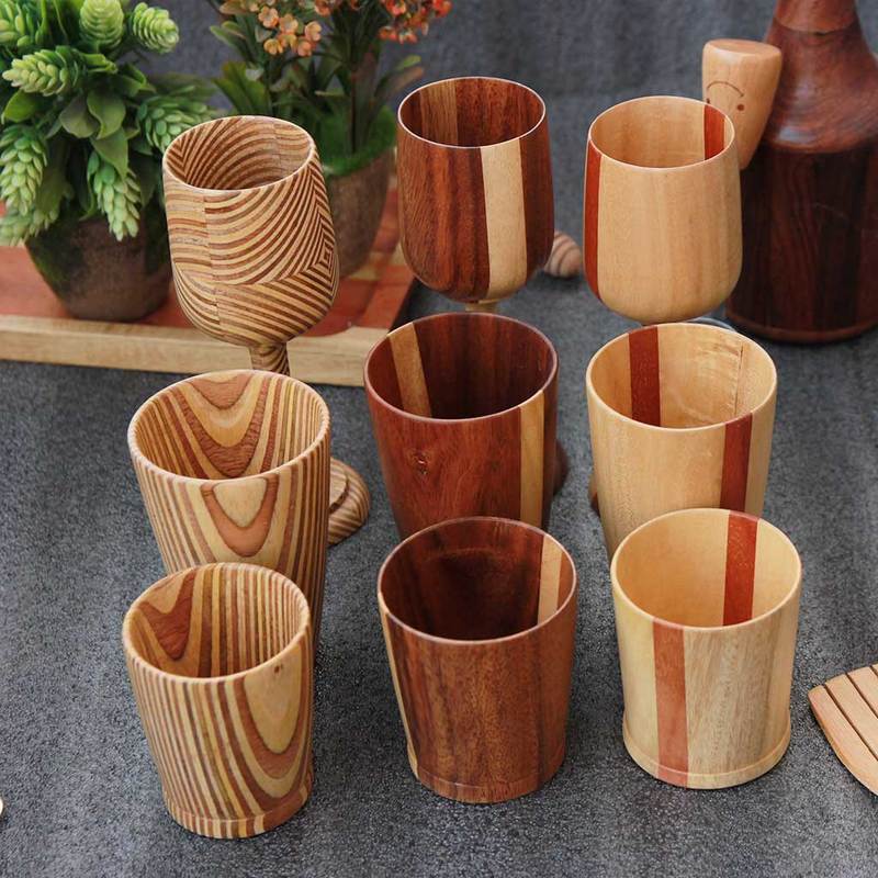 Wooden Glassware and Drinking Glasses